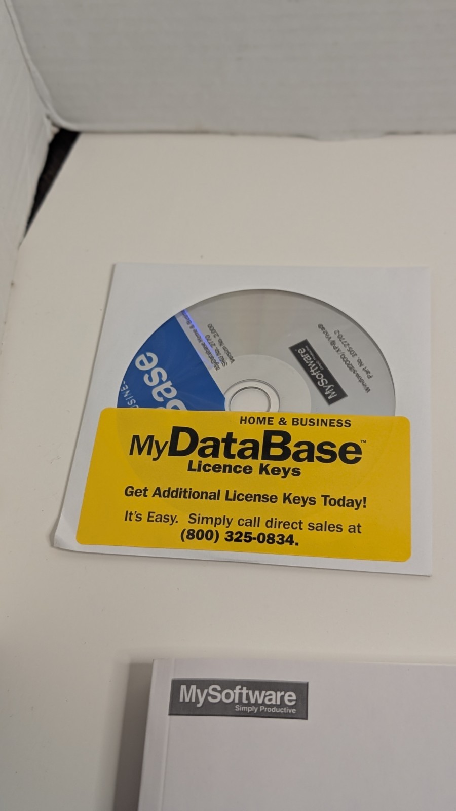 MySoftware MyDataBase Home & Business Database Software 3 User License Open Box