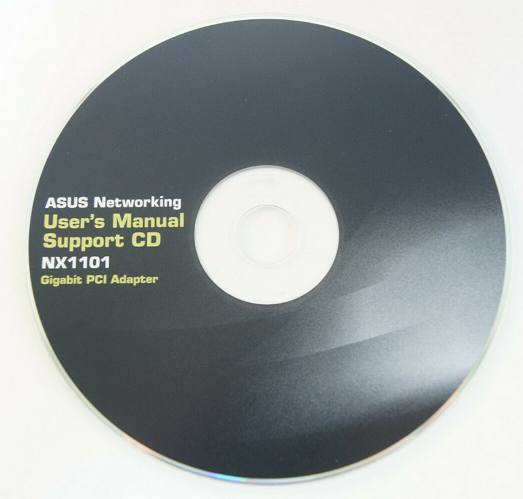 ASUS Networking User’s Manual Support CD NX1101 PCI PC Program Software Disc