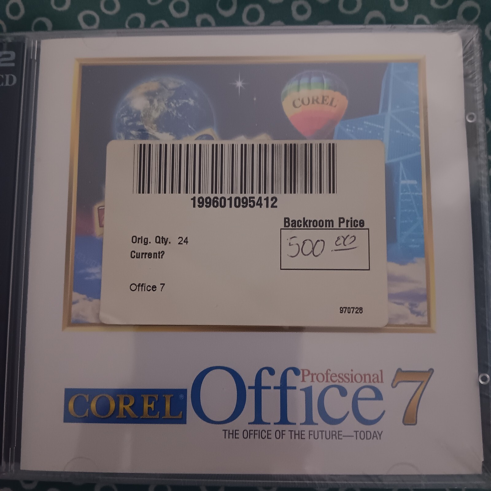 Corel Office 7 Professional No Box But Sealed Vintage 1996