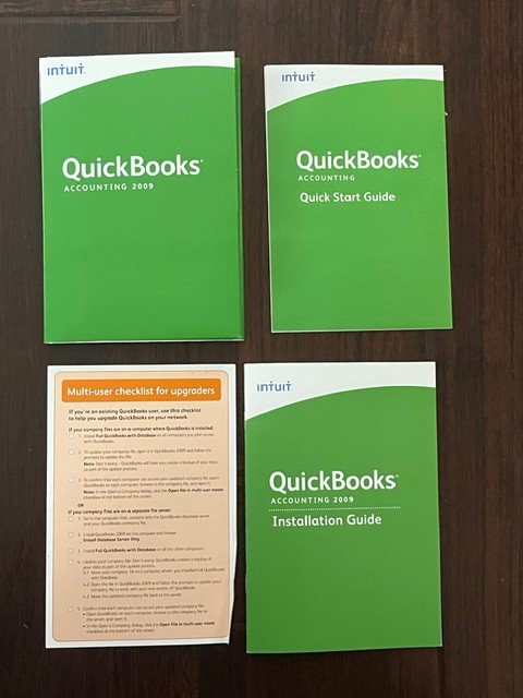Intuit QuickBooks Pro 2009 Accounting Software Windows