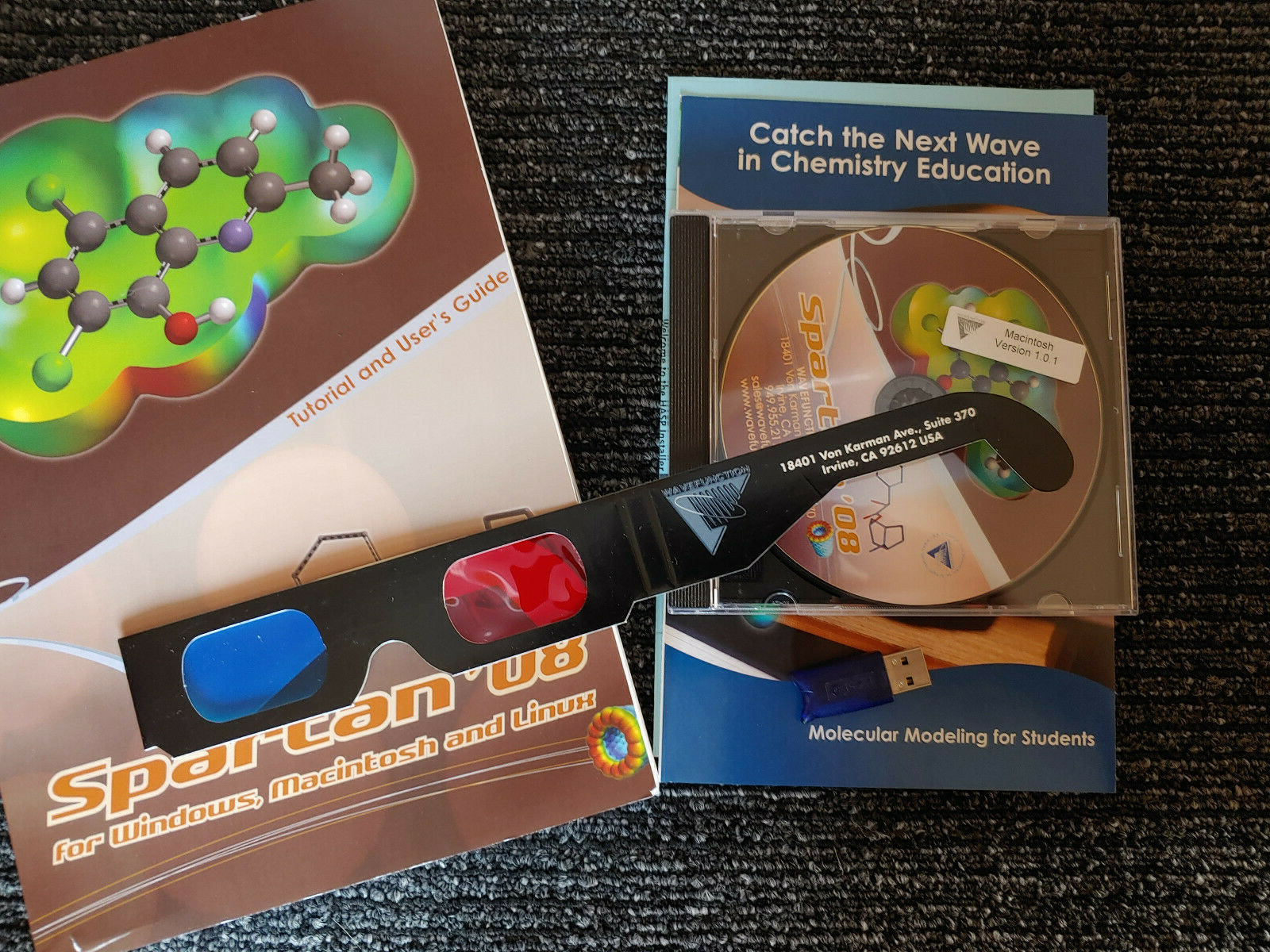 Spartan ’08 Macintosh edition Wavefunction chemistry education software Q-CHEM
