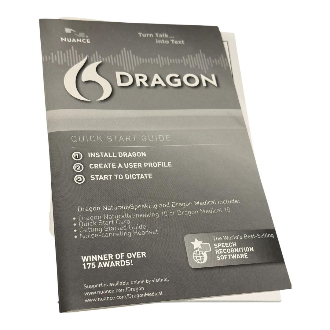 Nuance Dragon NaturallySpeaking 10 Standard Speech Recognition Software DVD Set