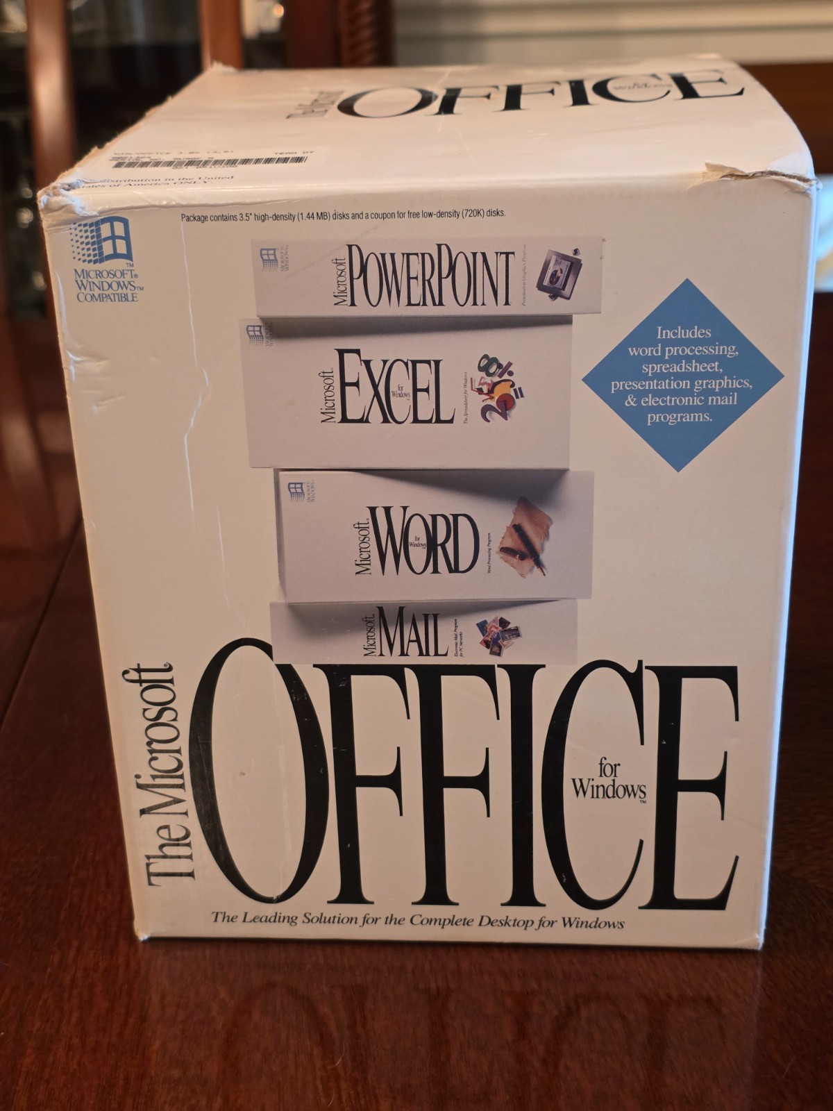 The Microsoft Office 3.0 (1992) WINDOWS 3.5″ Vintage Word Excel PowerPoint Mail