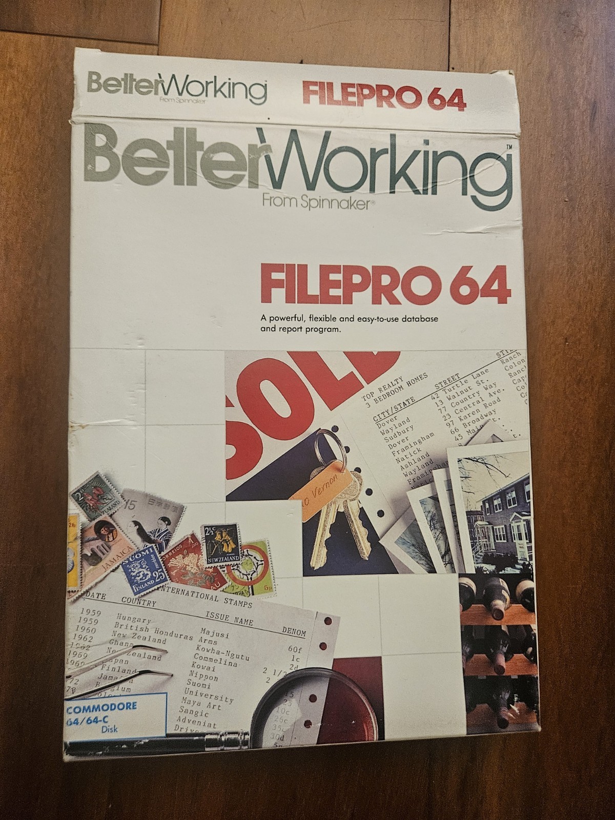 Better Working Spreadsheet Software by Spinnaker Commodore 64/128, Untested