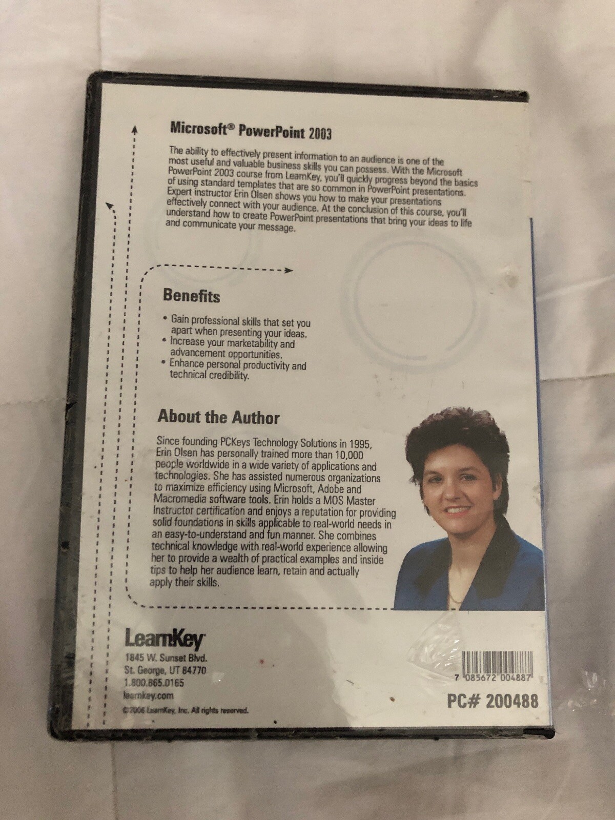 learnkey microsoft power point 2003 featuring expert erin olsen