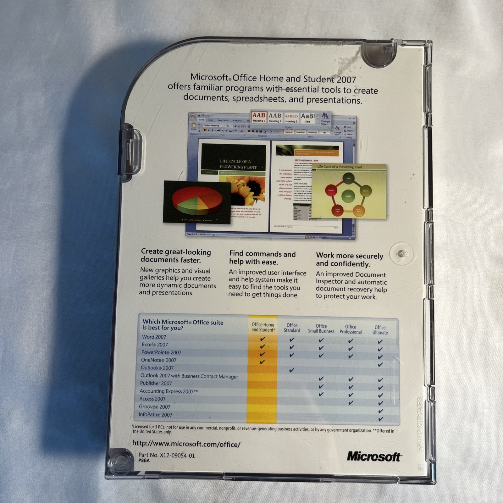 Microsoft Office 2007 Home and Student w/ Product Key – Excel, Word, PowerPoint