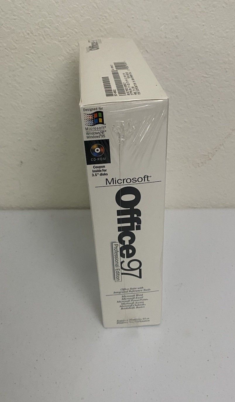 Sealed Microsoft Office 97 Professional Edition Software 1997 NEW Promotional