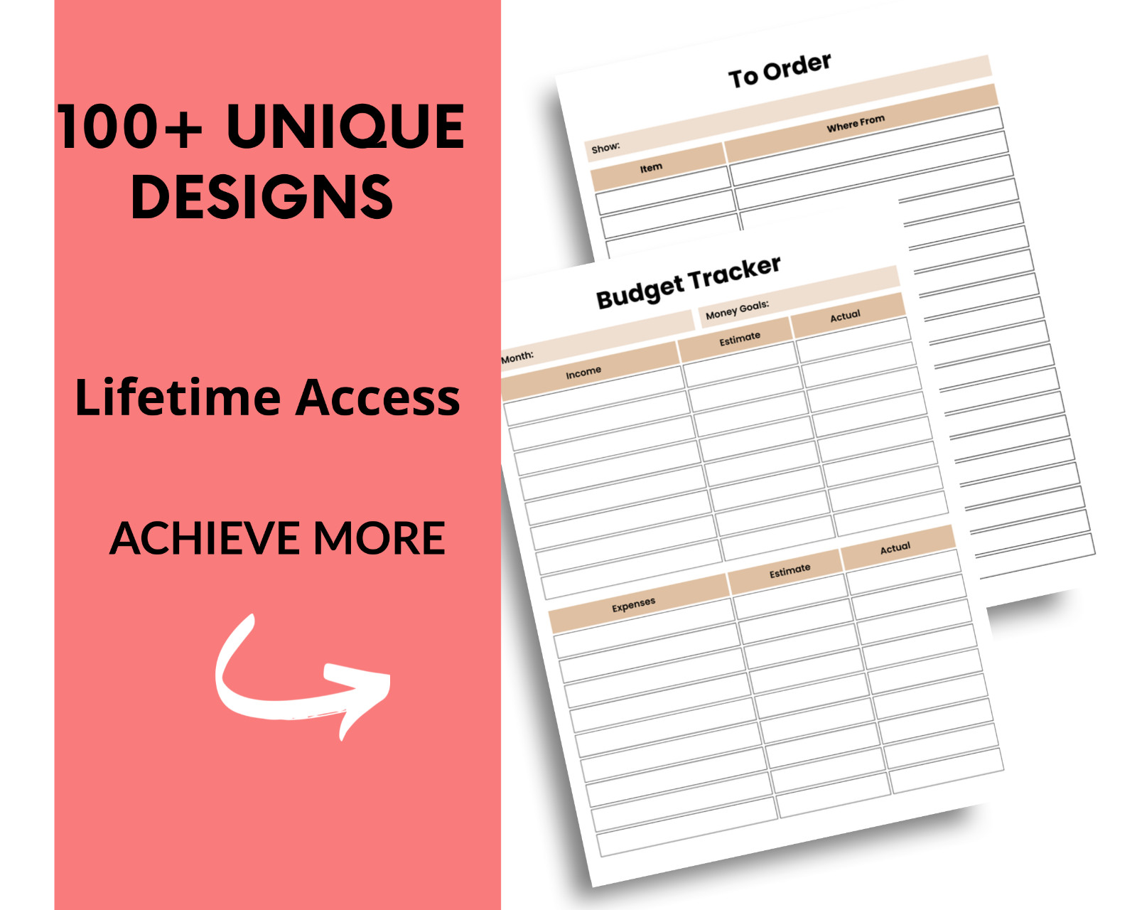 Business Planner | Printable Planner | 100+ Pages | Daily, Weekly, Monthly |