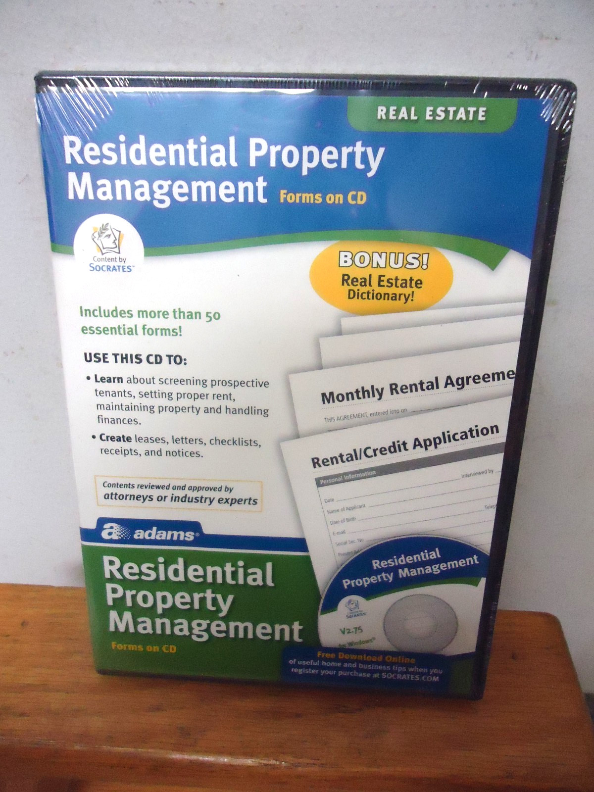 3 NEW! Adams Real Estate – Landlord – Property Mgmt Forms on CD ROM’s! F/S!