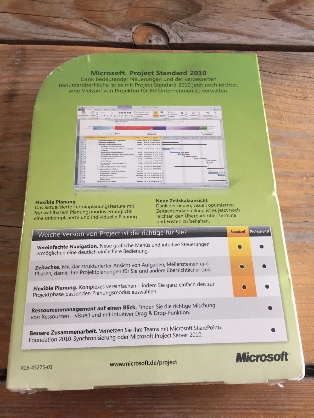 Project Standard 2010, WIN 32-/64-Bit, deutsch, Vollversion mit MwSt-Rechnung