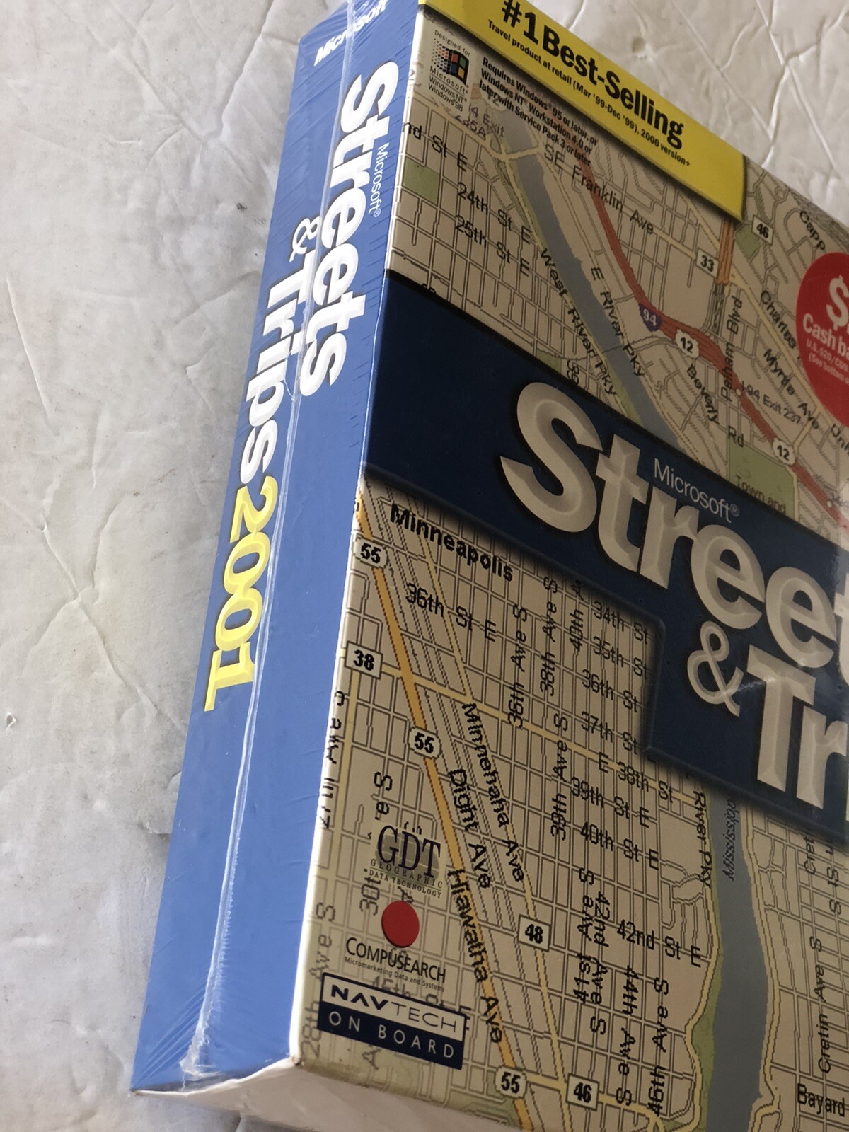 Microsoft Streets & Trips 2001 PC Software Program Bigbox Big Box