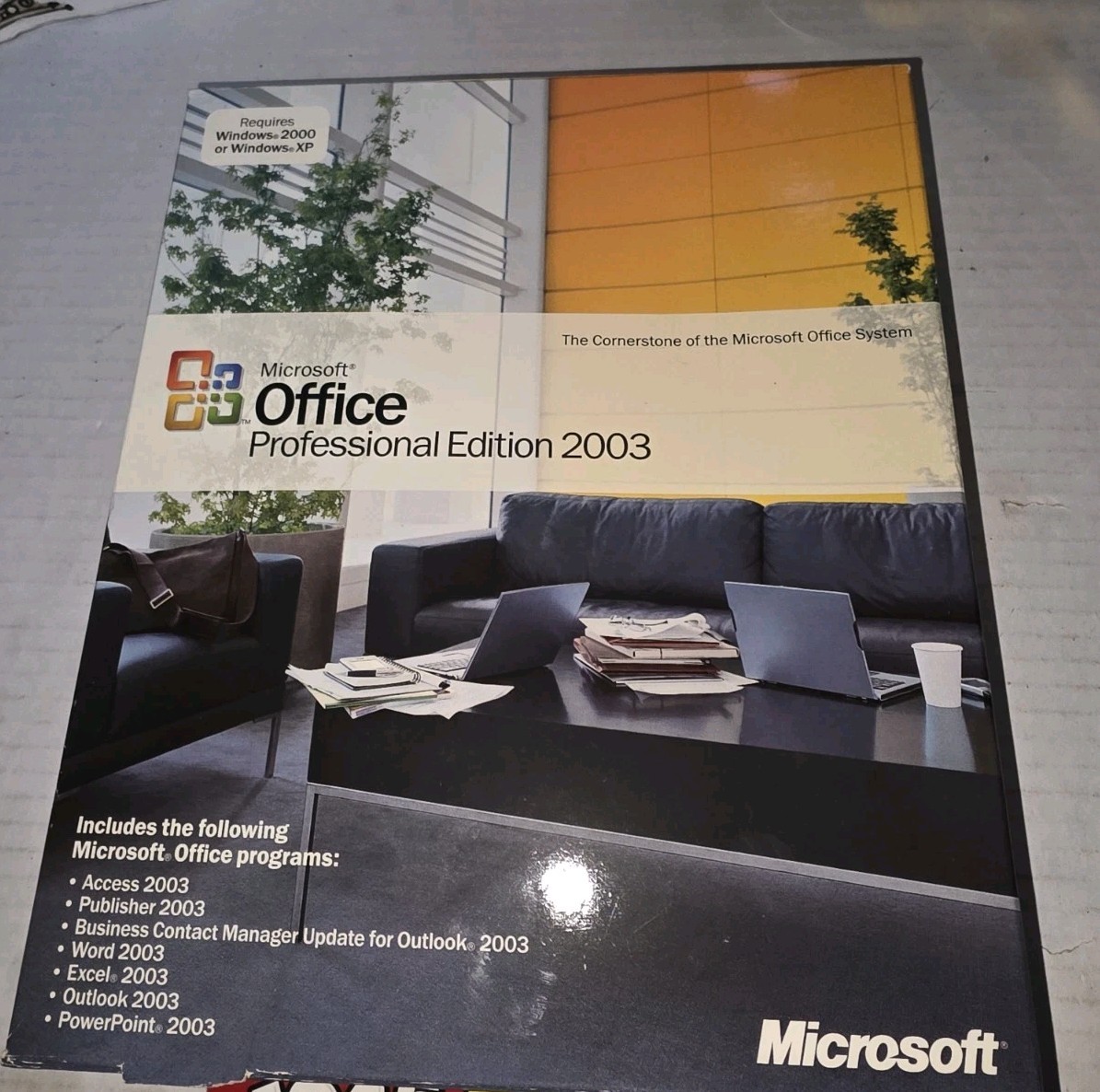 Microsoft Office 2003 Pro 2 install/ Upgrade CDs with Service pack 2 Disc