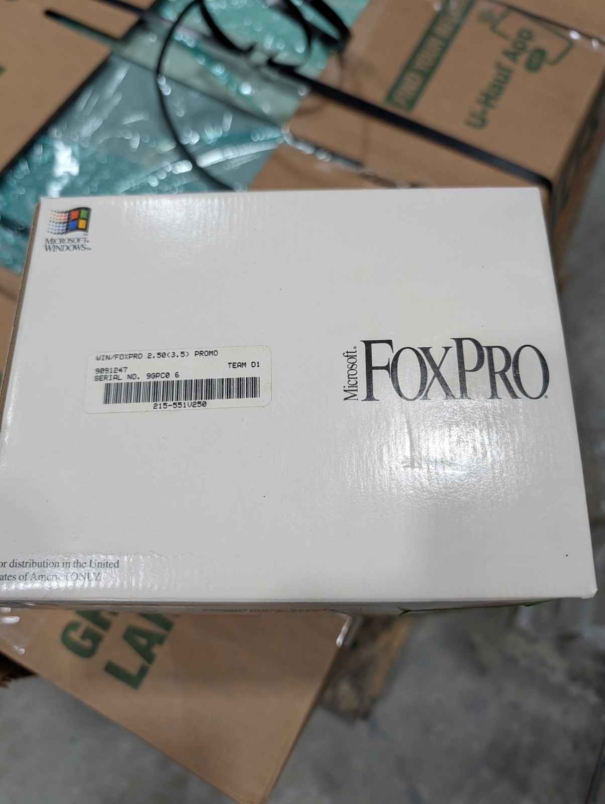 Microsoft FoxPro 2.5 for Windows Big Box – Promotional Sample Not For Resale…