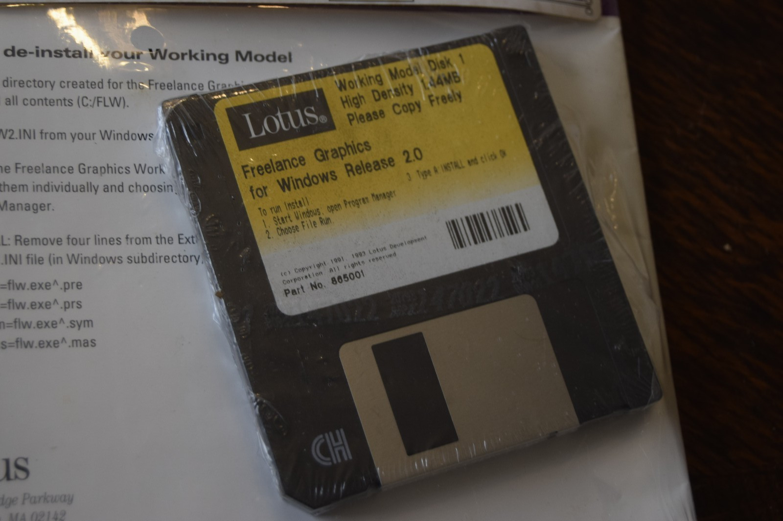 New & Sealed! Lotus Freelance Graphics 2.0 For Windows 2.0, 3.5 Disk Media