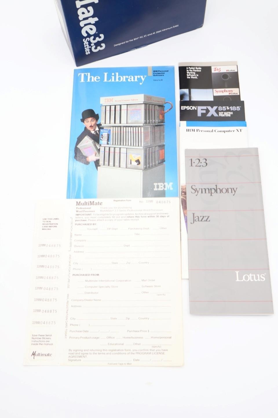 Vintage MultiMate 3.3 Word Processor 5 1/4″ Floppy Disk PC Software for IBM