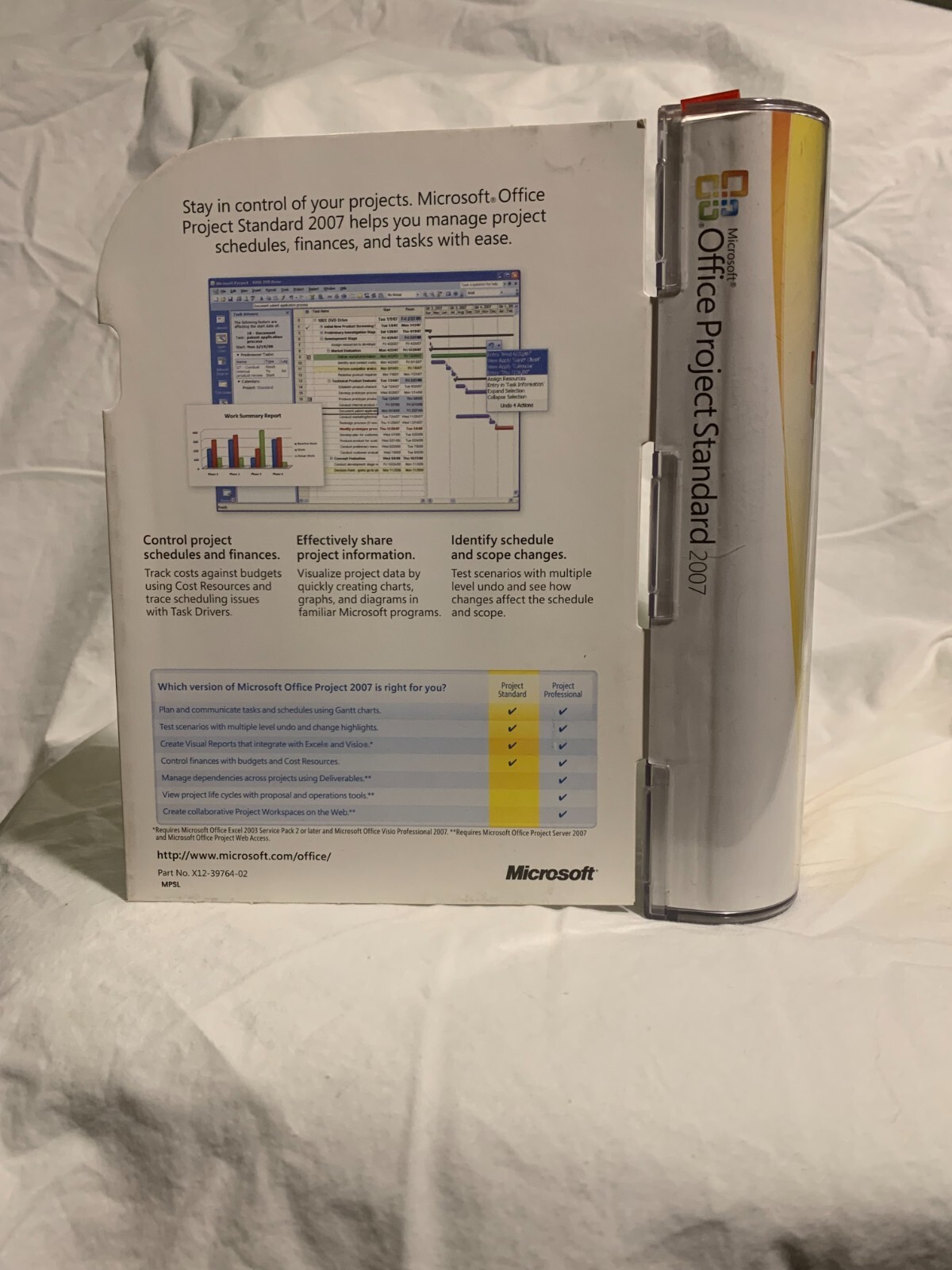 FACTORY SEALED NEW Microsoft Office Project Standard 2007, SKU 076-03745, Full