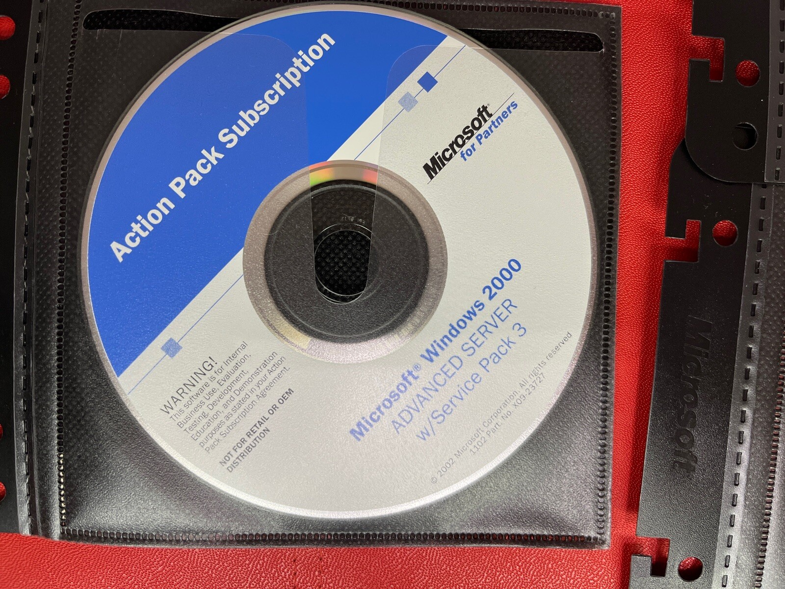 Microsoft Action Pack Subscription Partner Program 2003 Software + Keys + Discs