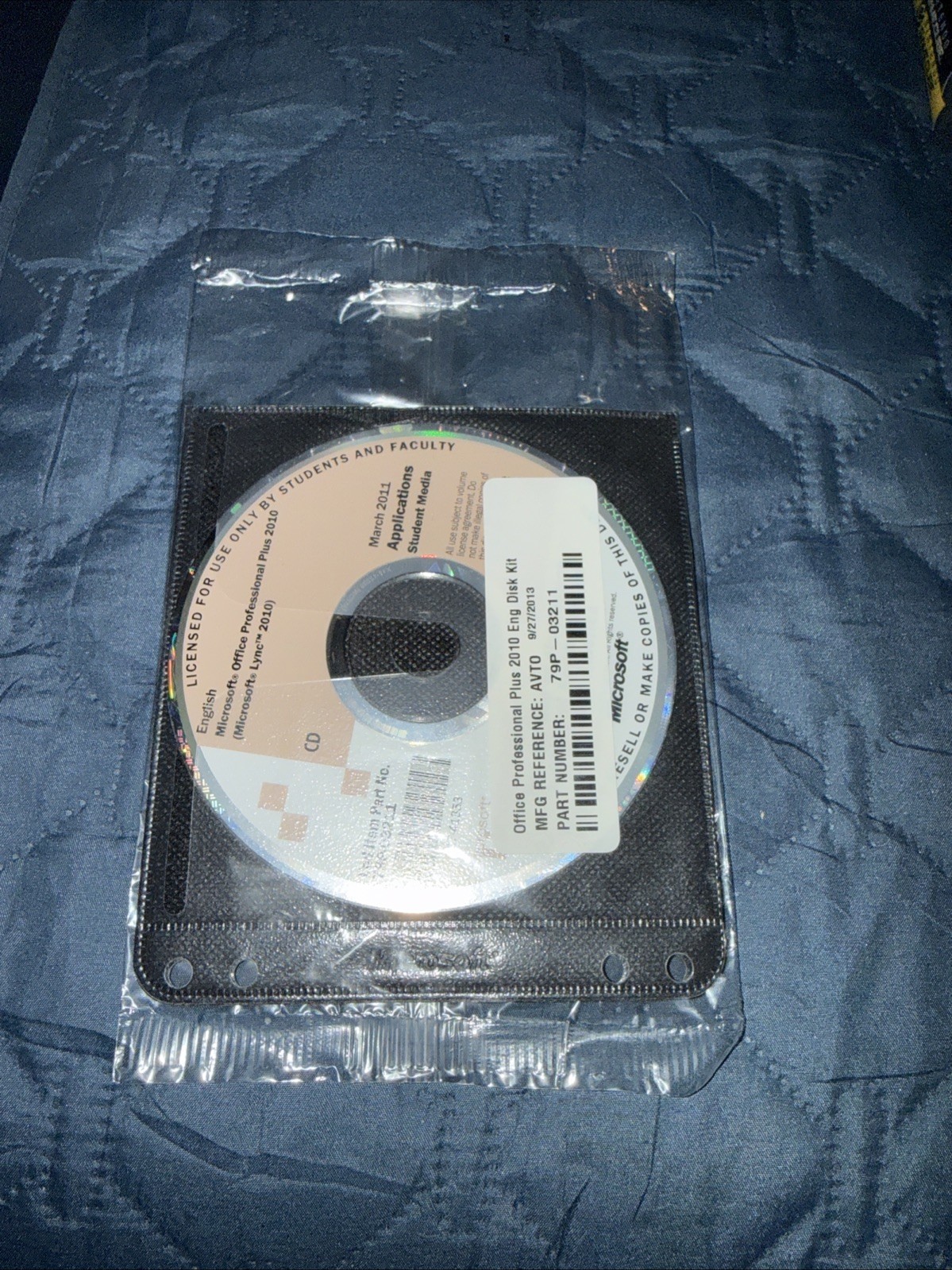 Microsoft Office Professional Plus 2010, 3 Discs Student & Faculty- NEW Sealed