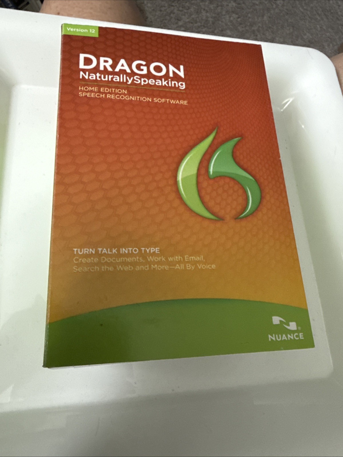 DRAGON Naturally Speaking Home Version 12 Speech Software Nuance NEW in Open Box