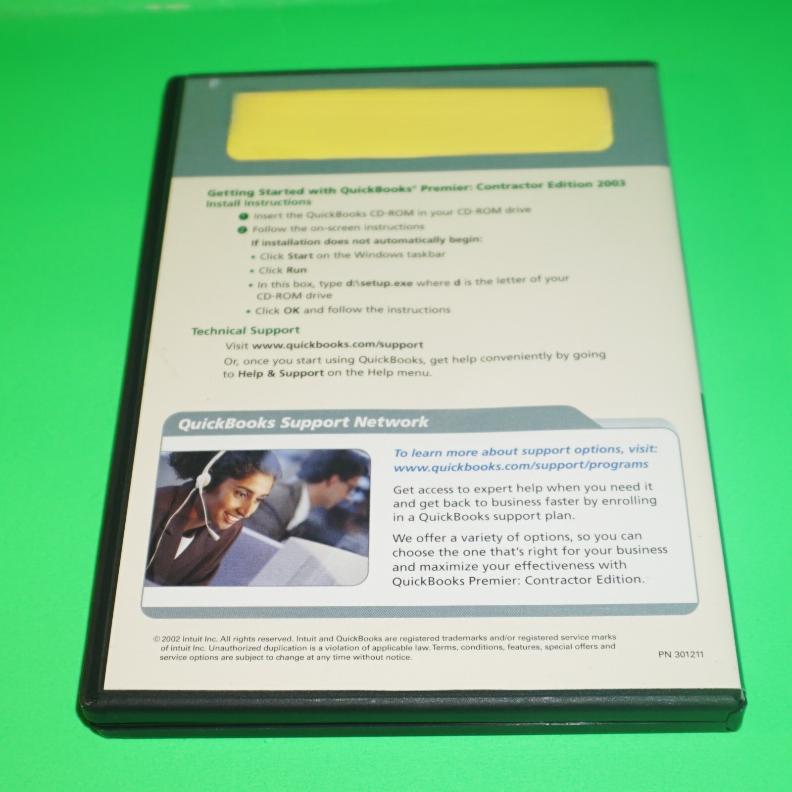 QuickBooks Premier 2003 Contractor Edition – NIB/EUC Legacy Software w/ Key Code