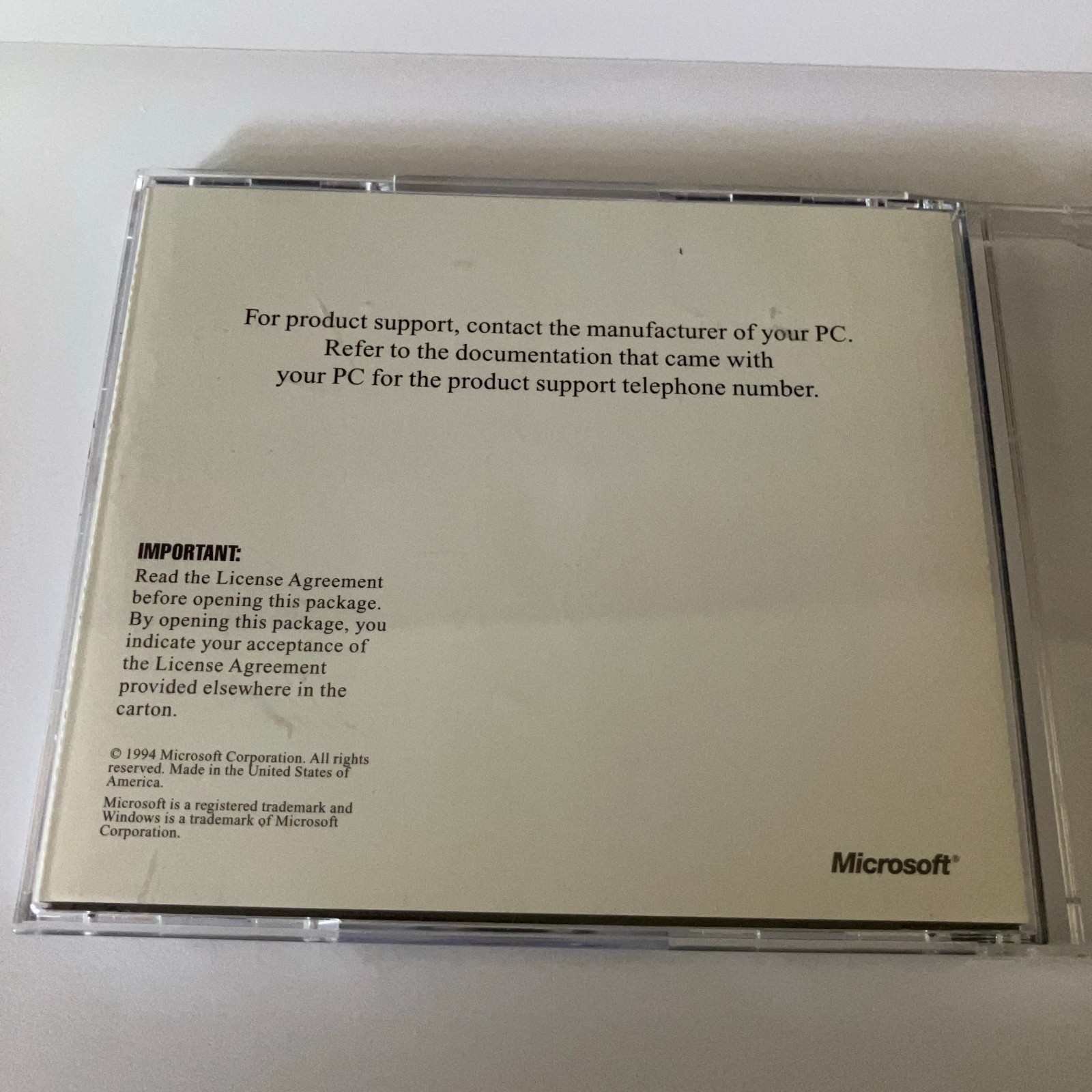 Vintage Windows ~ Microsoft Office Professional 4.3 CD + Booklet 1994