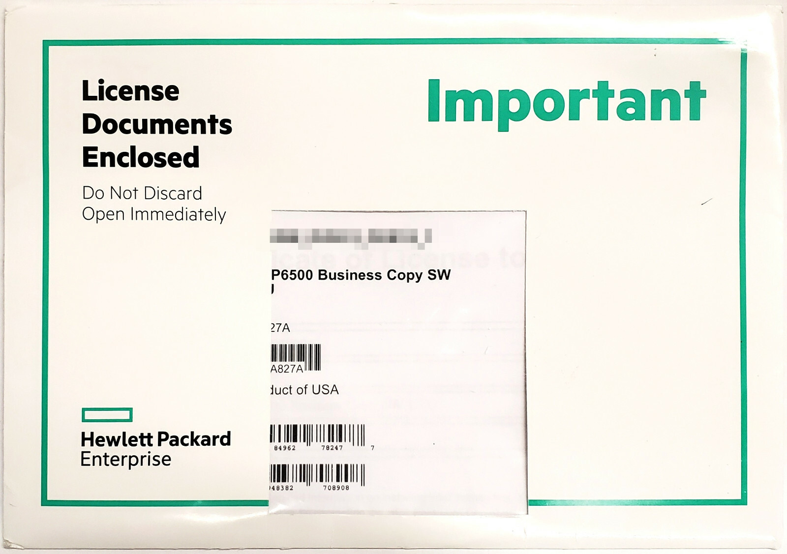 HPE P6500 Business Copy Software LTU License