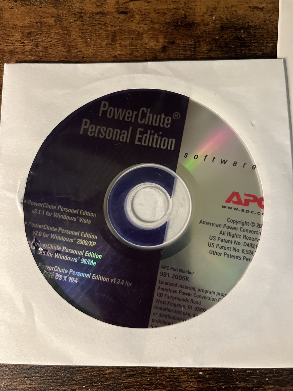 Powerchute Personal Edition 991-2005k