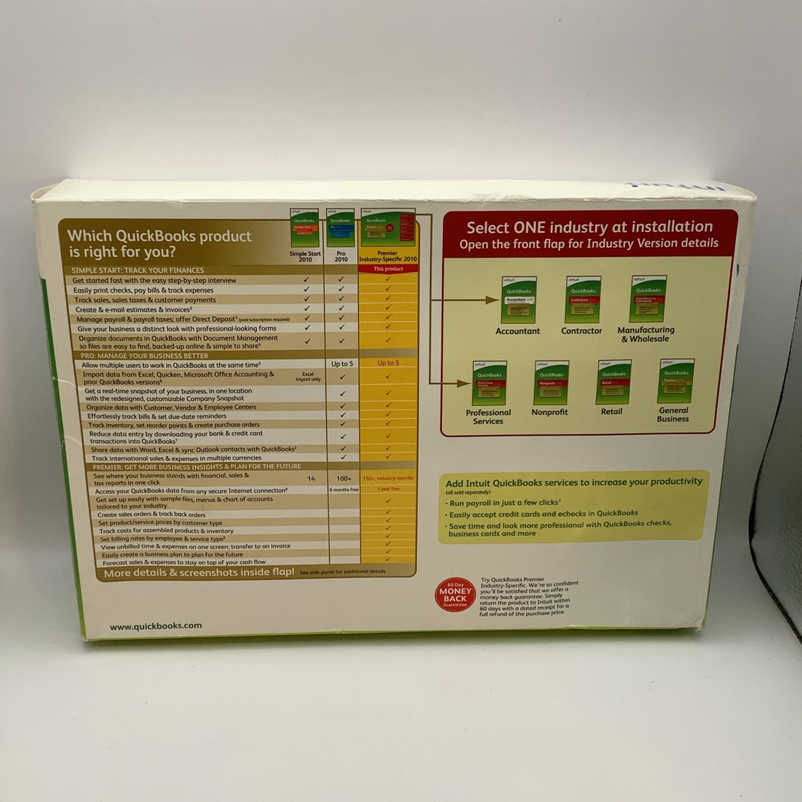 NEW Quickbooks Financial Software Premier 2010 Windows Retail SEALED