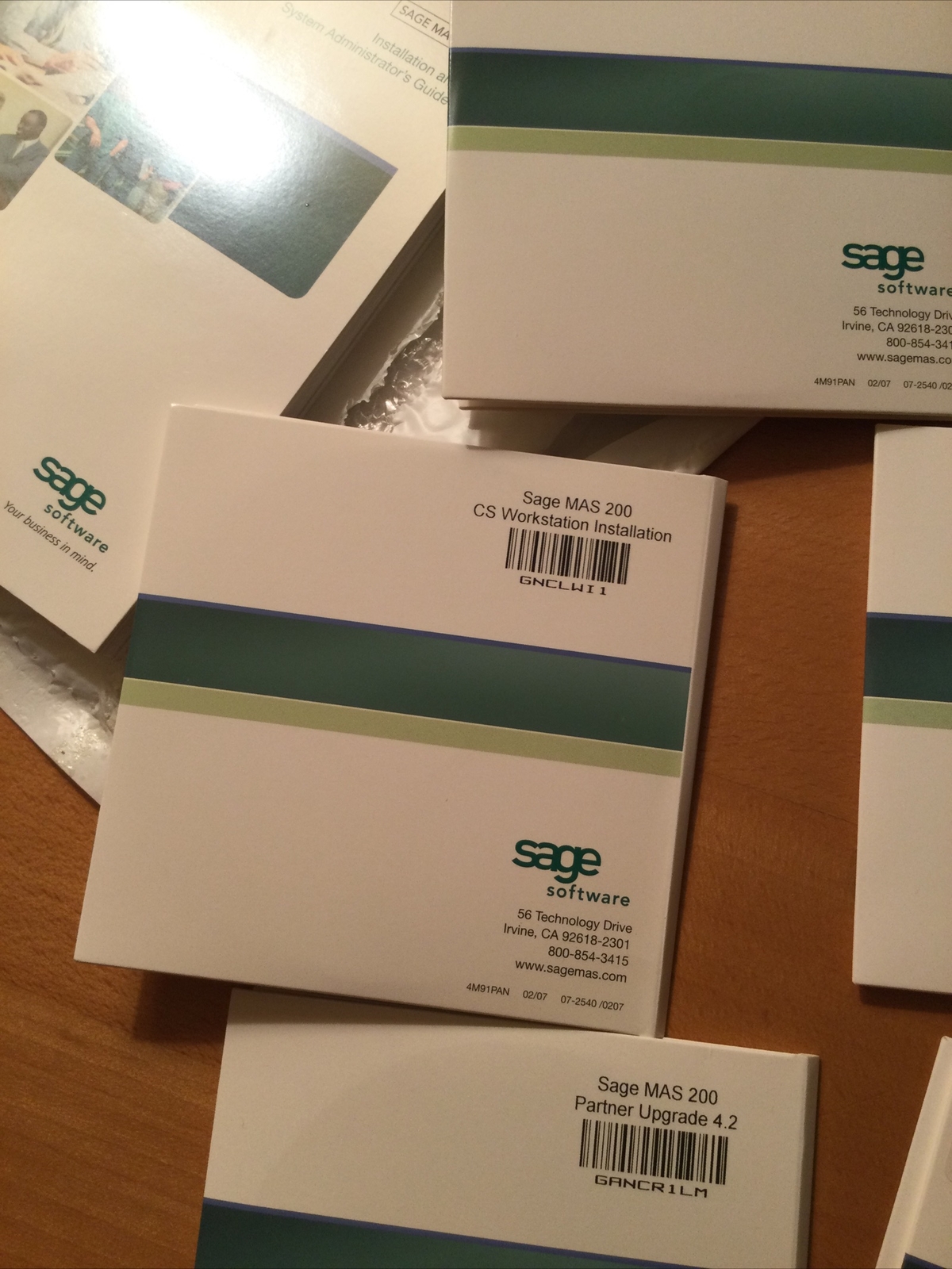 New Sage MAS200 4.2, FA, AlertsPro, FRx, Upgrade Versions, Docs, CDs, Etc