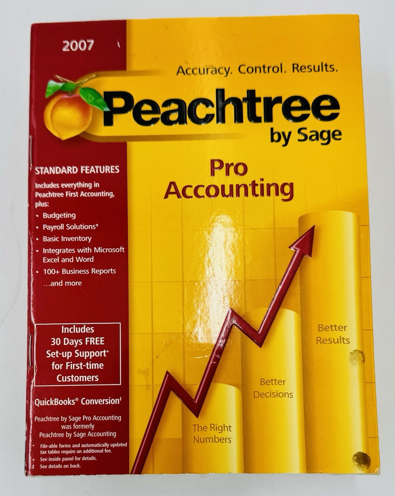 Peachtree Pro Accounting 2007 By Sage w/CD, User manuals, Complete In Box