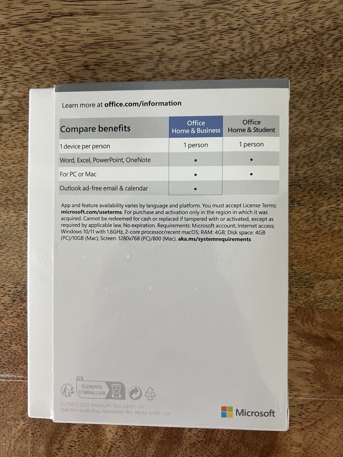 2021 Microsoft Office Home and Business One Product Key New No Disc Sealed