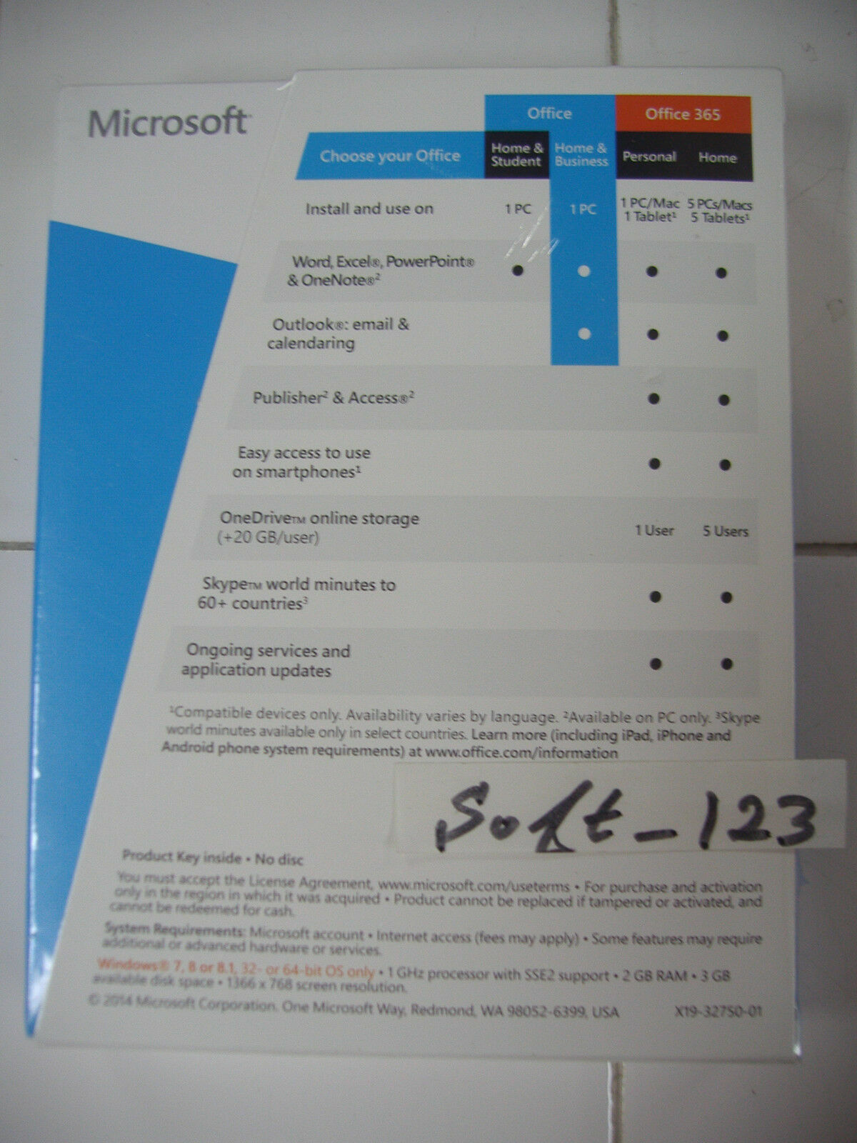 Microsoft Office 2013 Home and Business Product Key Card Full Retail Version