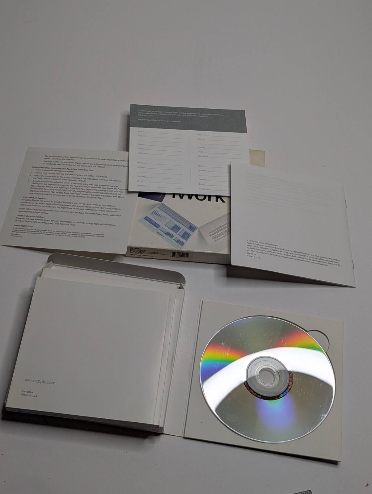Apple iWork 08 Family Pack for Mac with key