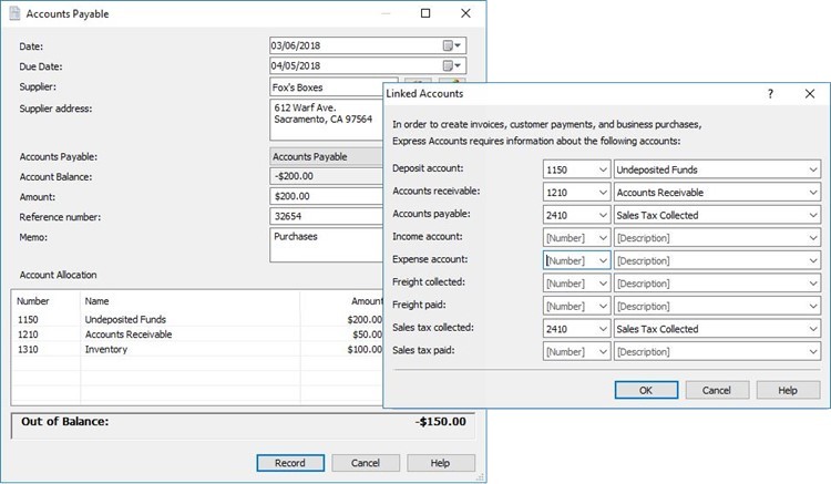 Express Accounts Easy Accounting Software for Apple Macintosh NCH