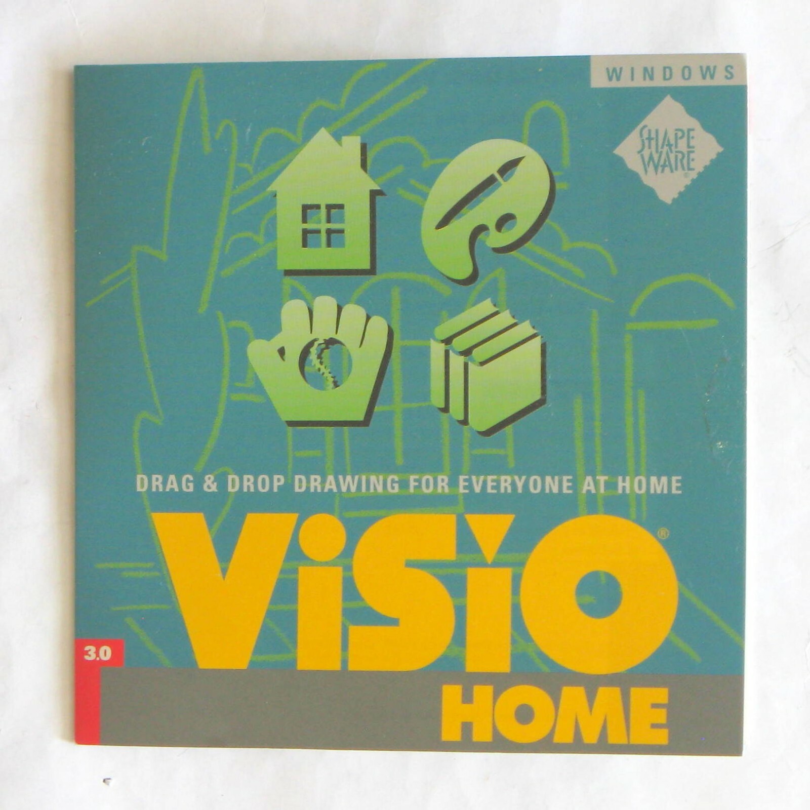 👀 VISIO HOME 3.0, 3-1/2″ Floppy Disks and CDROM, TESTED in 32-Bit Windows 10✅🆗