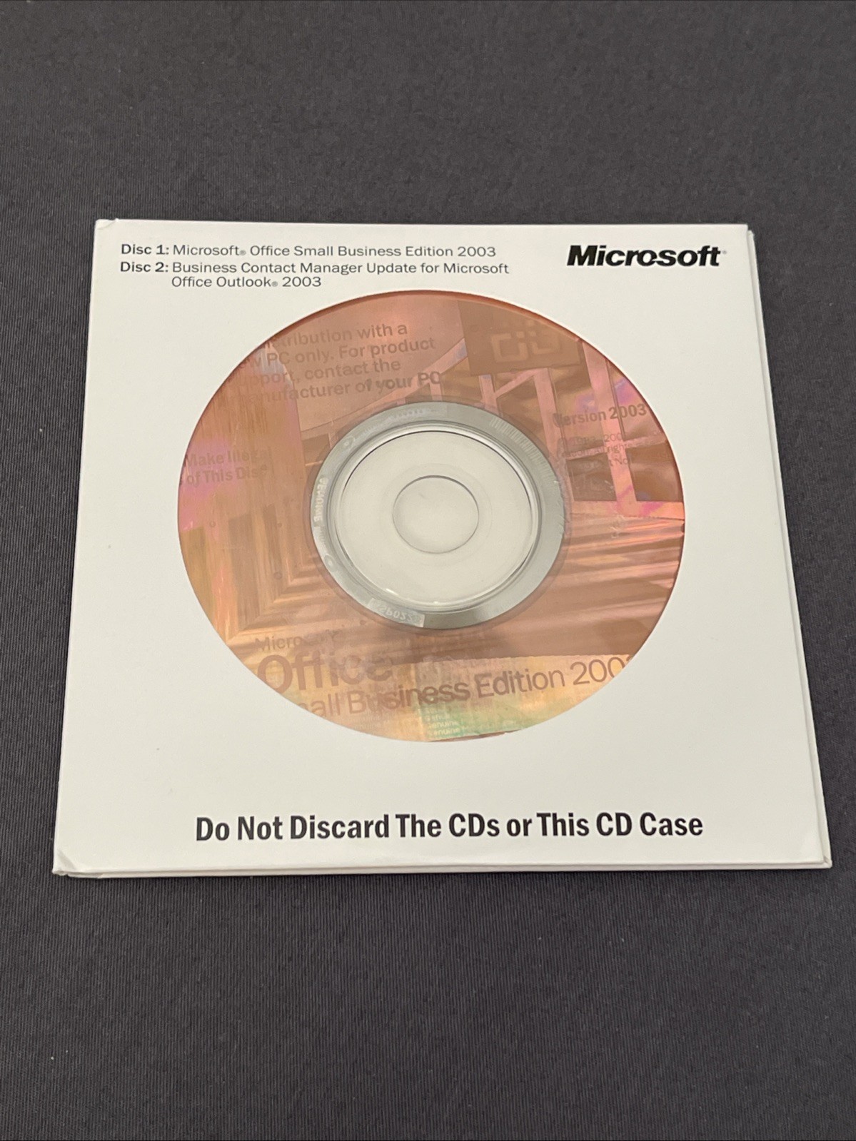 Microsoft Office Small Business Edition 2003 w/ Business Contact Manager (& KEY)
