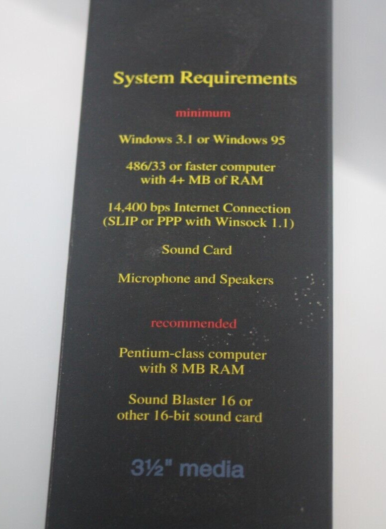 Vintage FreeTel Personal Software 3.5 Disk For Windows 3.1 Windows 95