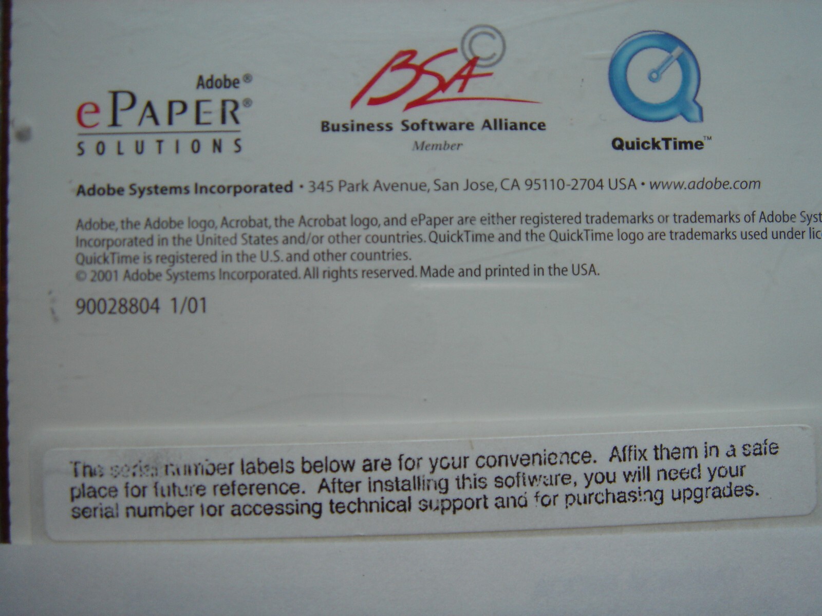 ADOBE ACROBAT 5.0 WINDOWS WITH SERIAL # PREOWNED