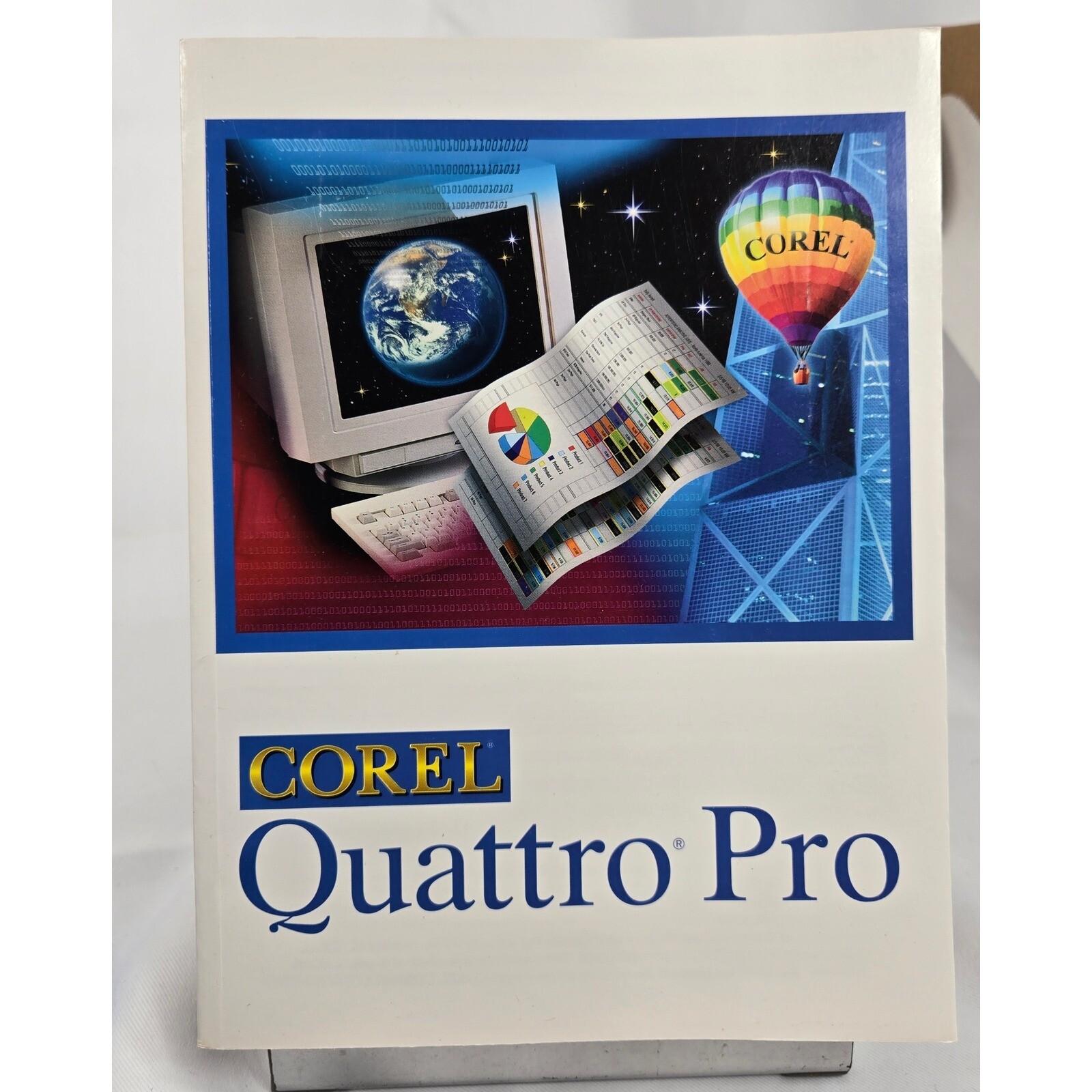 Open Box Corel Quattro Pro Spreadsheet Graphics Software Windows 3.5″ Floppy +CD