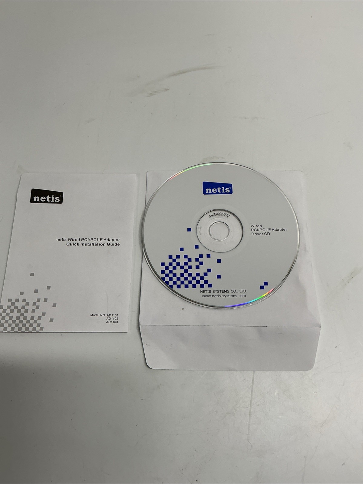 Netis AD1101 Wired PCI/PCIe Adapter Driver CD Installation Disc AA-944