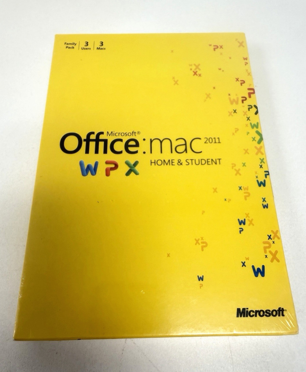 NEW Microsoft Office MAC 2011 for 3 PCs SEALED Family Pack – Word – Excel – PP