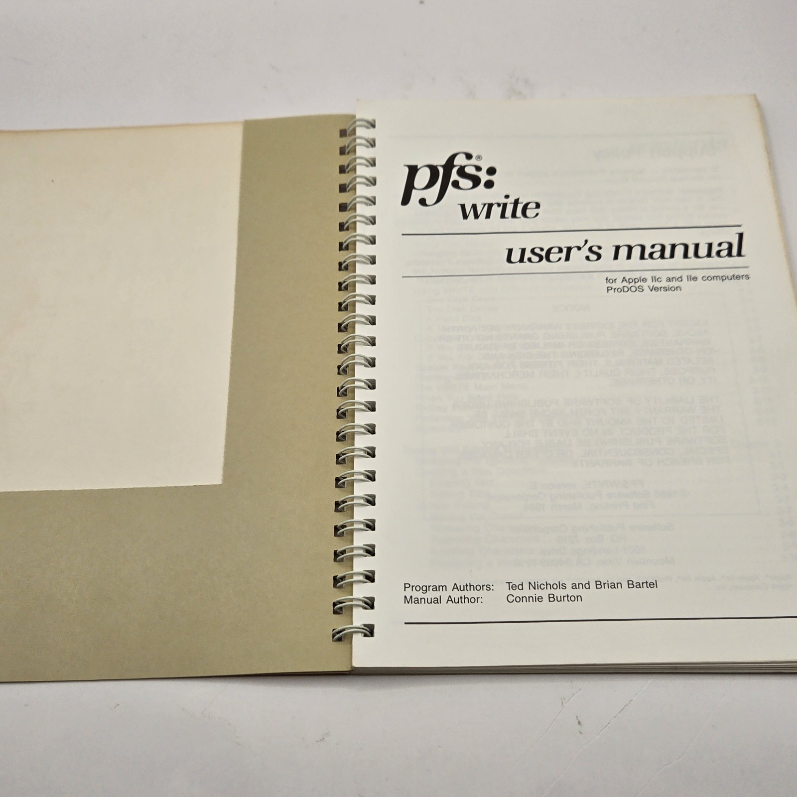 Vintage 1980s PFS: Write File Report Plan Software For Apple IIc/IIe ProDOS