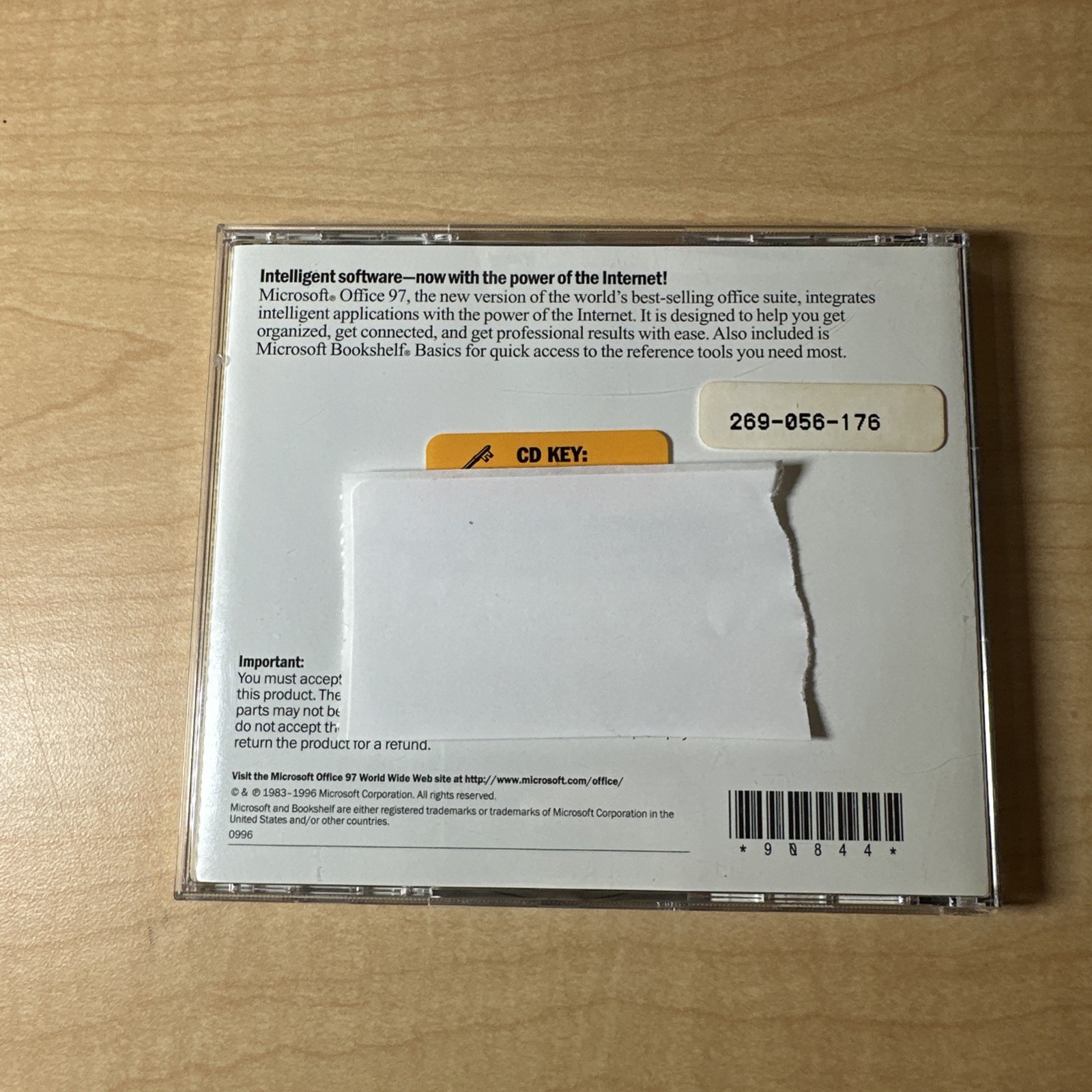 Microsoft Office 97 Professional Edition Upgrade Big Box product key And Extras