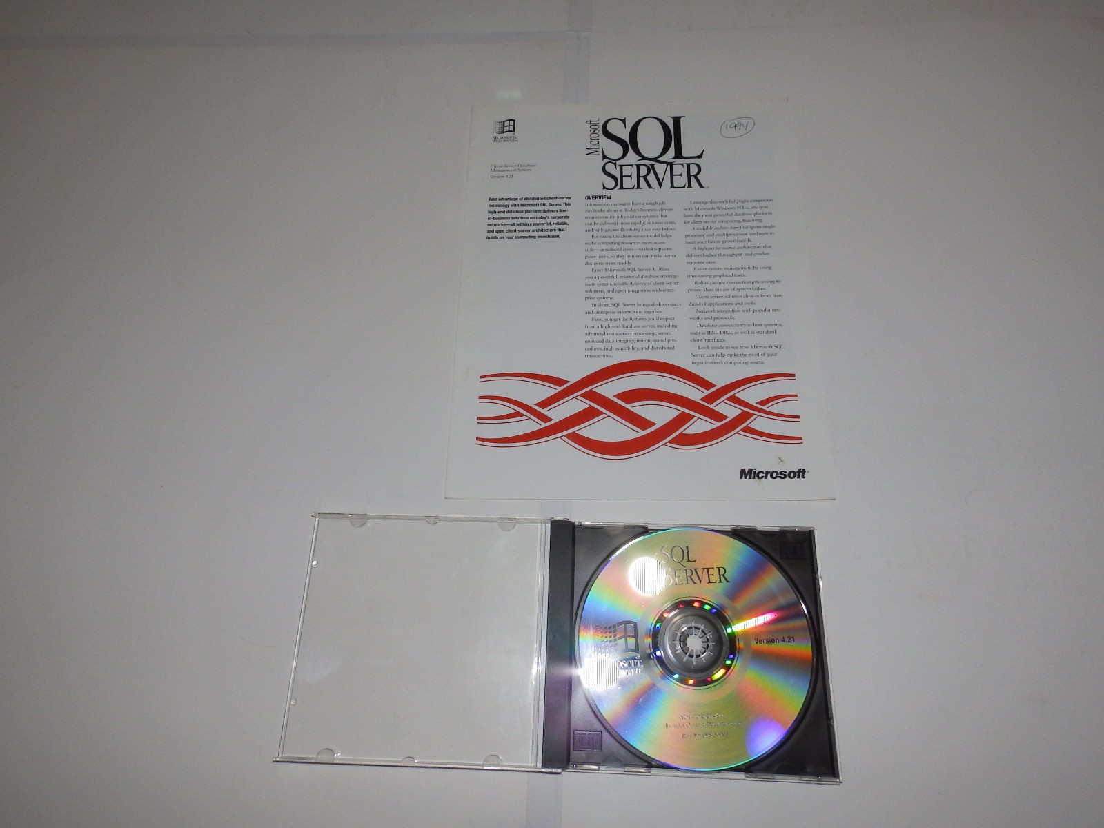 Vintage Software – Microsoft SQL Server v6.5 & v4.21 (full), v2000 EE (eval kit)