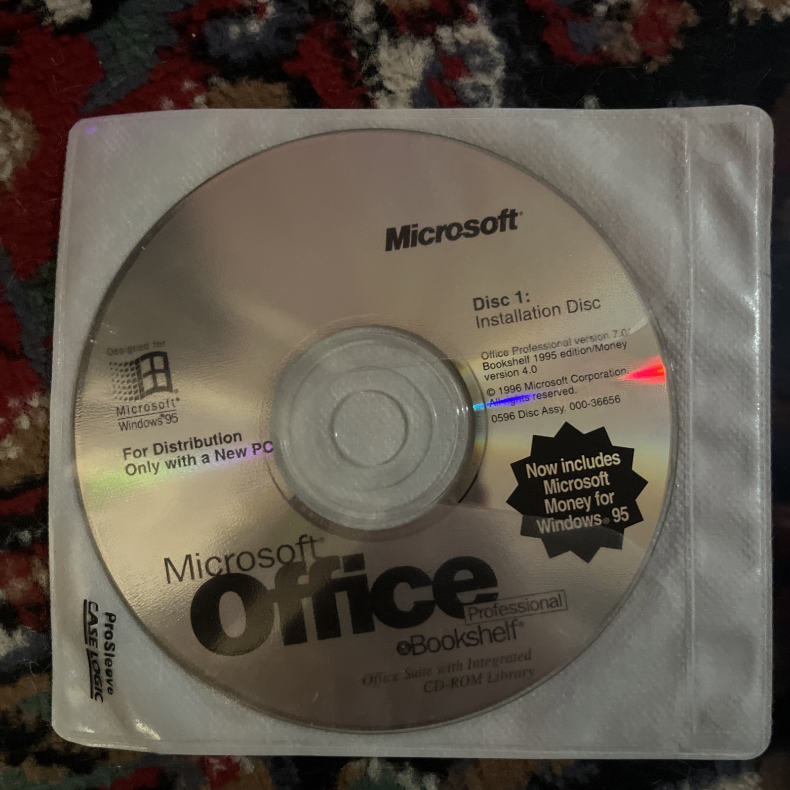 Microsoft Office Professional Ebookshelf 1995 Edition Disc 1-2 +1 More See Desc.