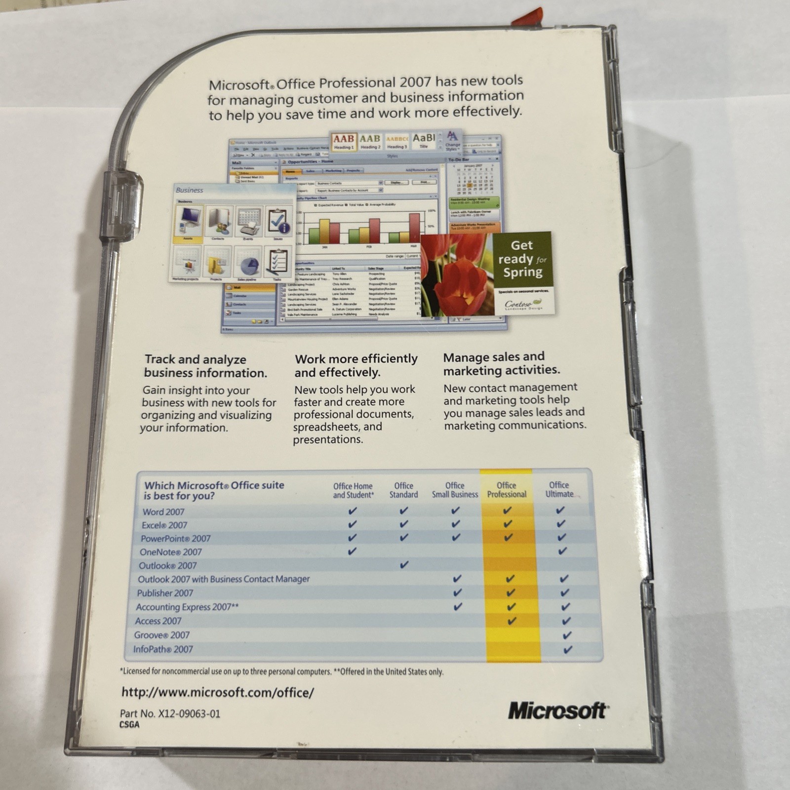 Microsoft Office 2007 Professional Full English Retail Version w/ Product Key