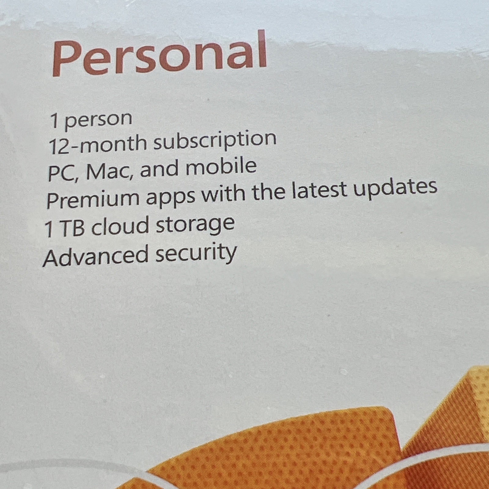 X1 Microsoft 365 Personal 12 Month Sub 1 TB Cloud Product Key 5 Devices PC/Mac