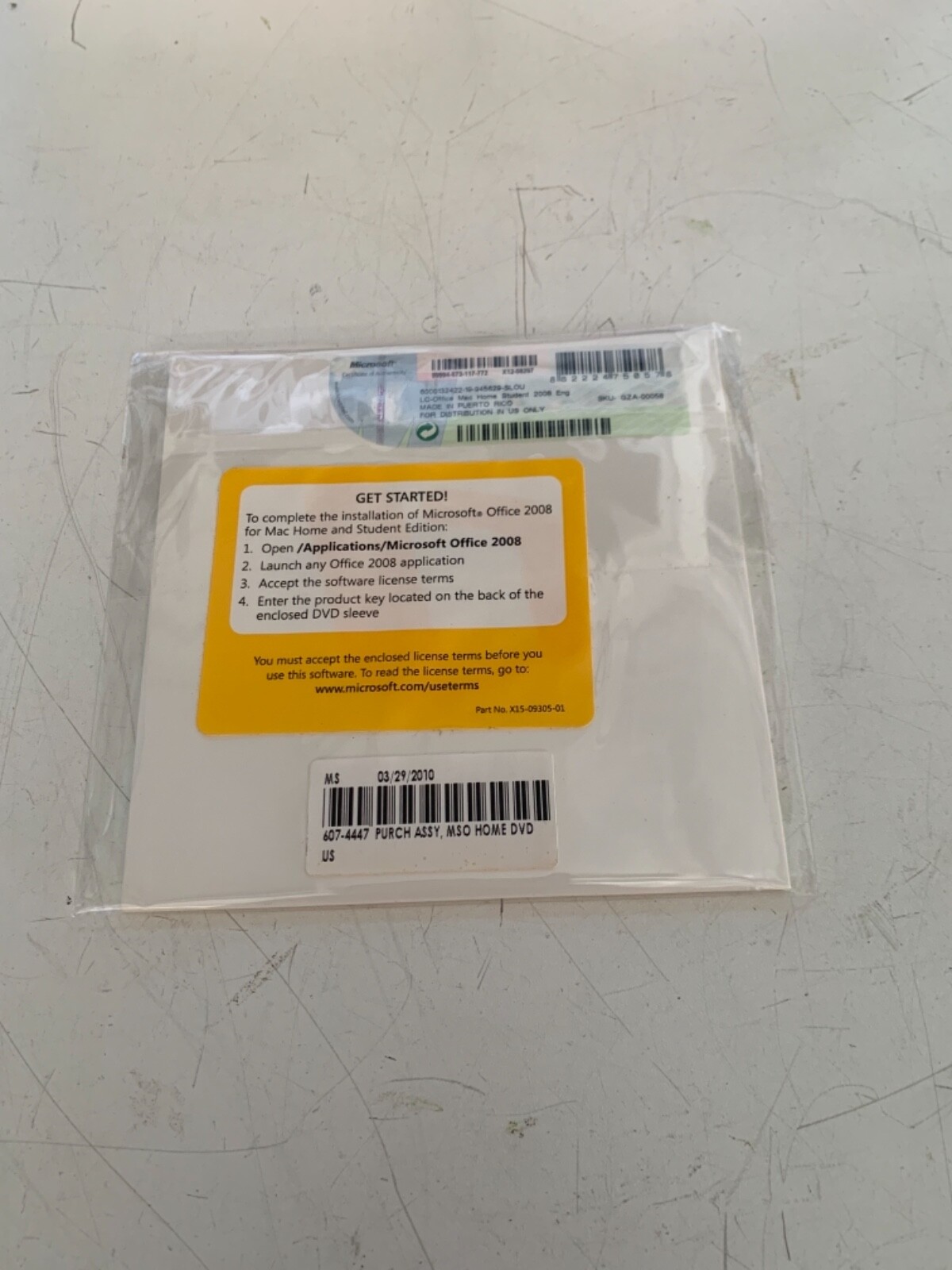 Microsoft Office Mac 2008 Home and Student Edition