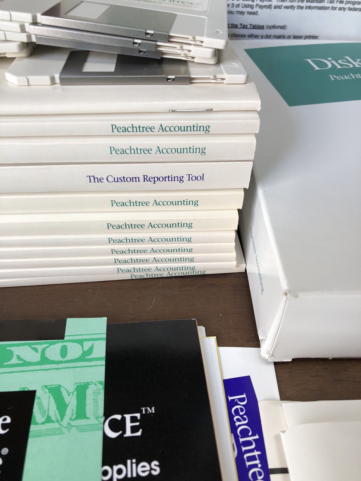 VINTAGE PEACHTREE SMALL BUSINESS ACCOUNTING SYSTEM Software 6.0