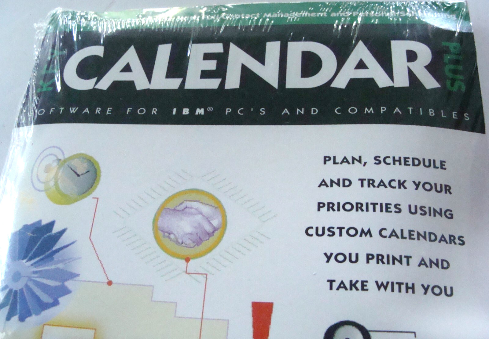 NEW SEALED (SoftKey) Software Key Calendar Plus IBM PC